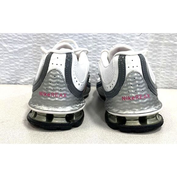 Nike Reax Run 5 'White Metallic Silver' Women's Sneakers Size 8.5 407987-116 - Picture 4 of 6